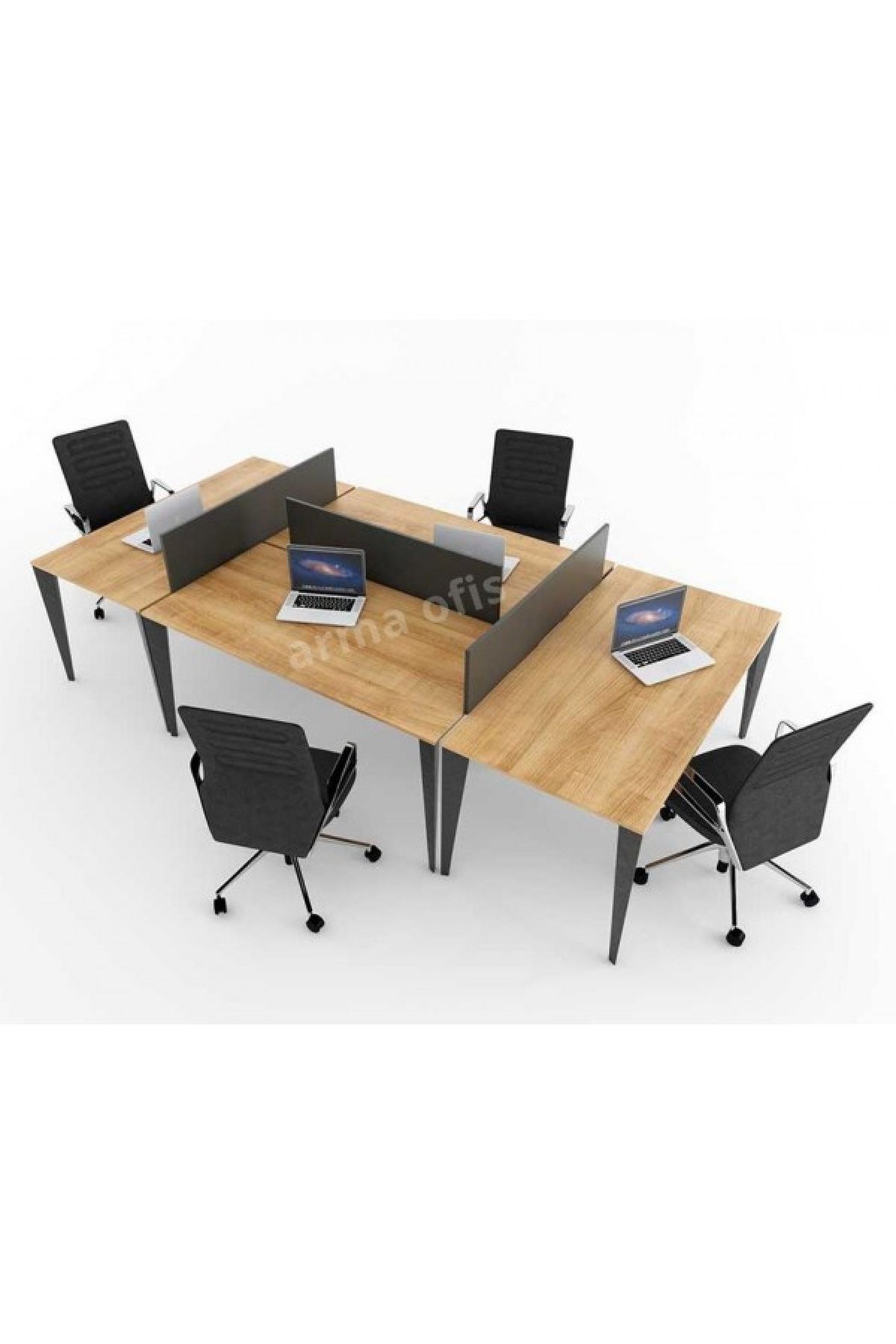 Exen Quadruple Workstation With 