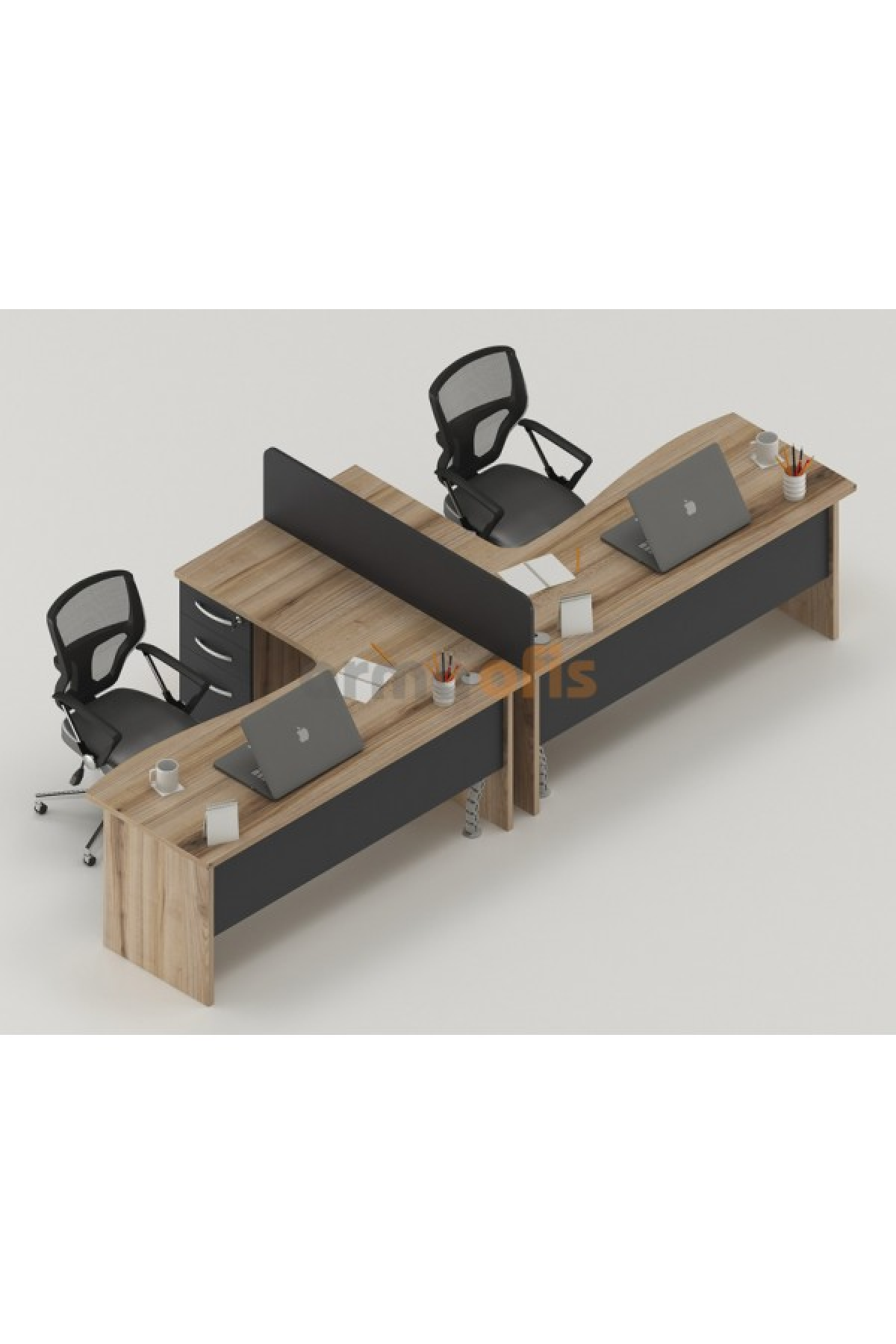 Plus L Double Workstation With 