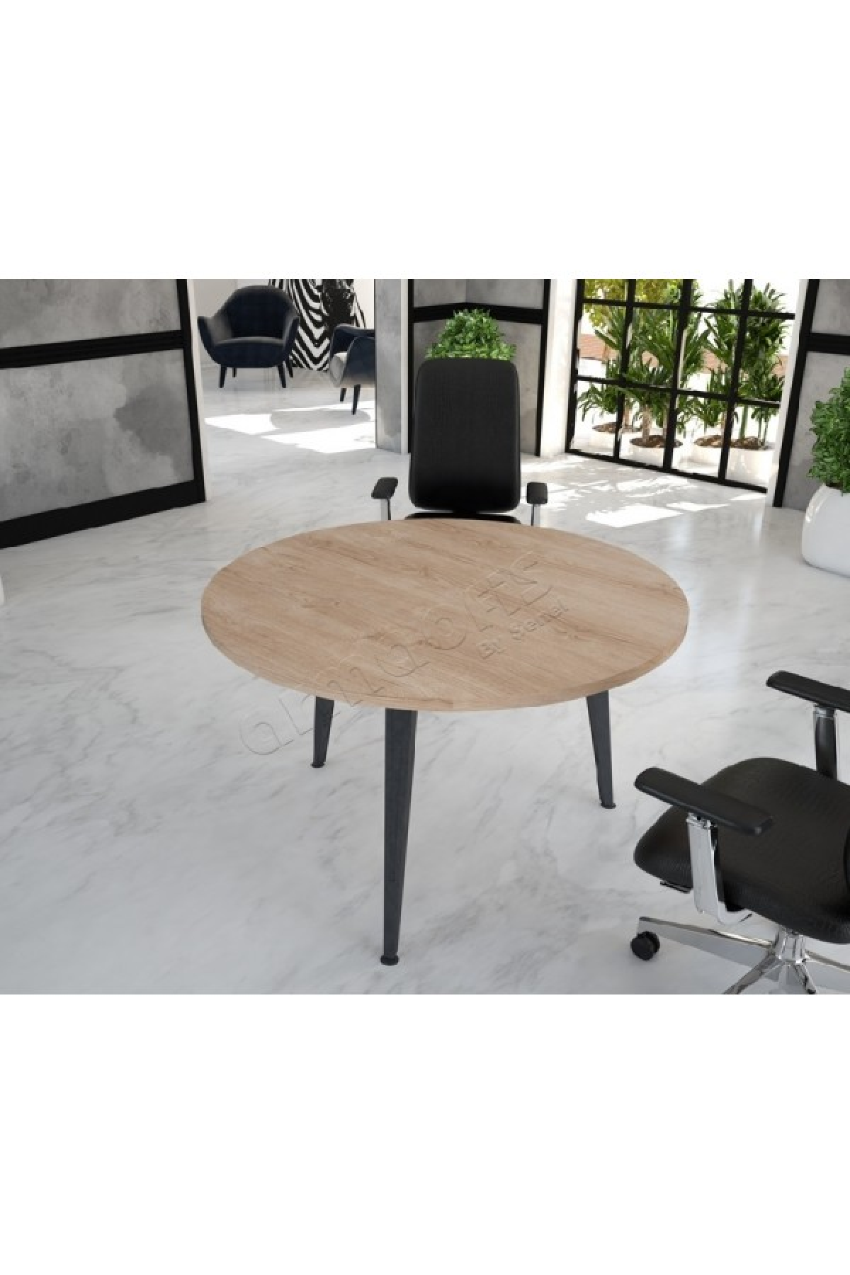 Truva Round Meeting Table