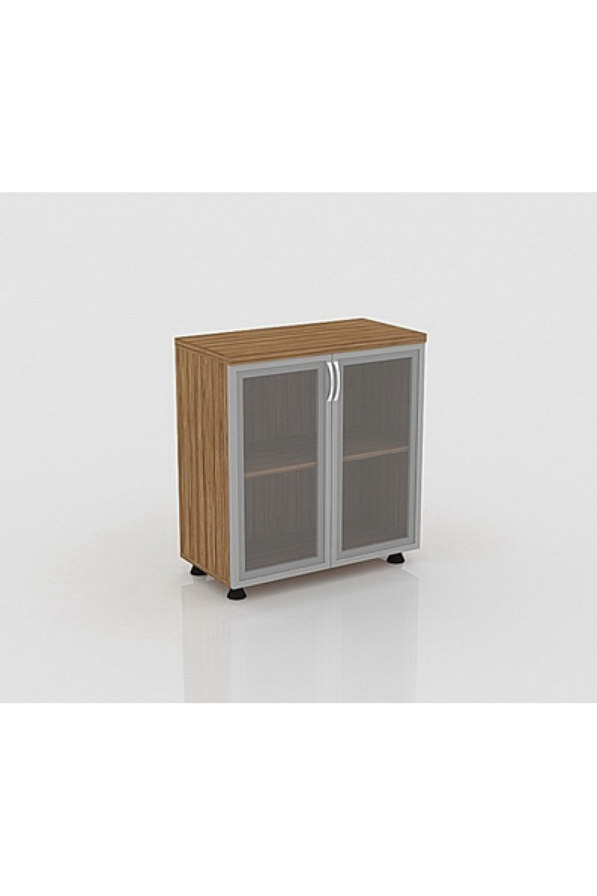 80hx80x40 Office Cabinet With Glass Door