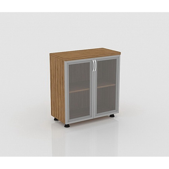 80hx80x40 Office Cabinet With Glass Door