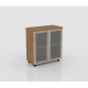 80hx80x40 Office Cabinet With Glass Door
