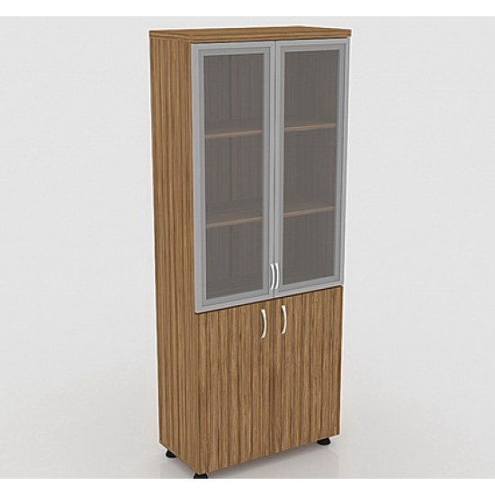 190hx80x40 Office Cabinet With Glass Door