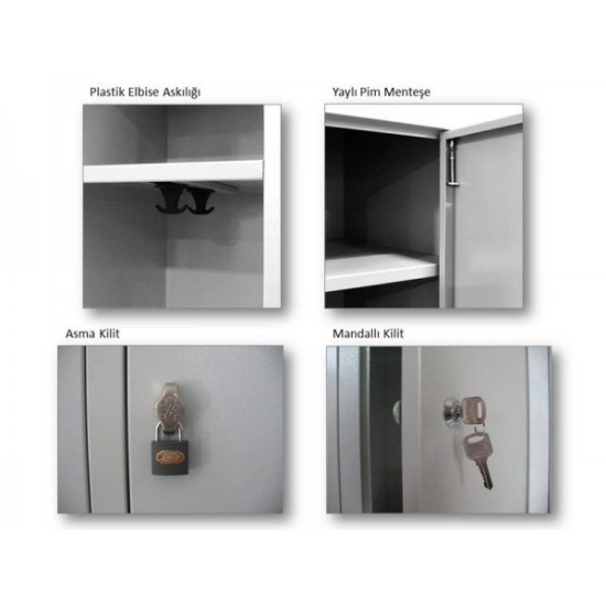 Quadruple Door Dressing Cabinet